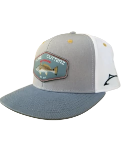 Line Cutterz Light Gray Redfish Patch Snapback