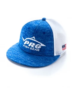 Line Cutterz Apparel Pro Fish Gear Ultra-Fit A-Flex Heather Blue Hat