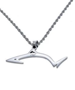 Apparel Line Cutterz Surgical Stainless Steel Rope Chain With Pro Fish Pendant