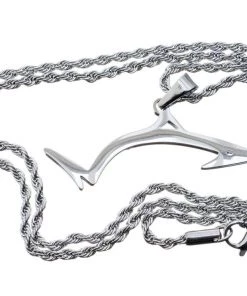 Apparel Line Cutterz Surgical Stainless Steel Rope Chain With Pro Fish Pendant