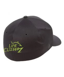 Line Cutterz Flexfit Black Delta Hat With LC Pro Fish Logo 7 Line Cutterz Flexfit Black Delta Hat With LC Pro Fish Logo