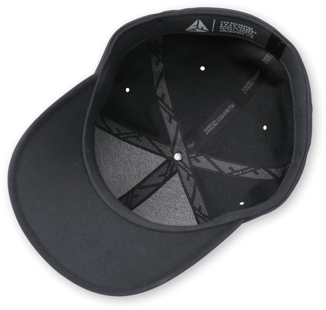 Line Cutterz Flexfit Black Delta Hat With LC Pro Fish Logo 4 Line Cutterz Flexfit Black Delta Hat With LC Pro Fish Logo