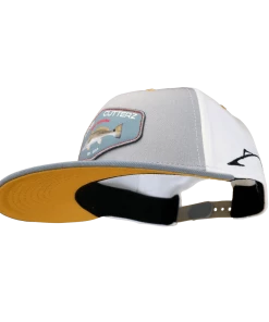 Line Cutterz Light Gray Redfish Patch Snapback